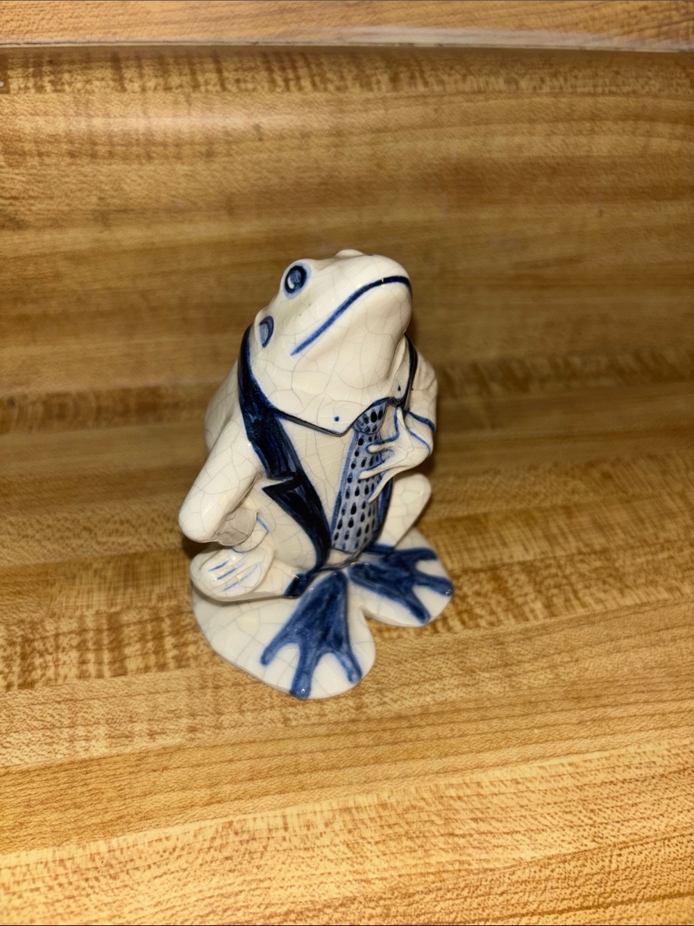 Vintage Dedham Pottery Frog Figurine